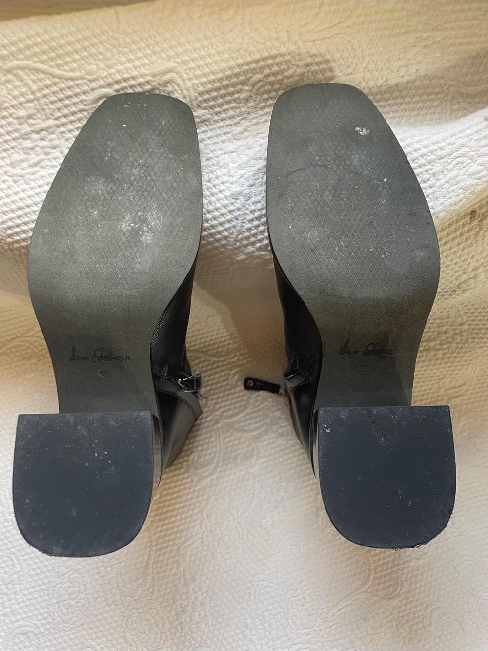 Sam Edelman Hilty Black Leather Ankle Boots Size 6.5M MSRP $180 - Picture 6 of 8